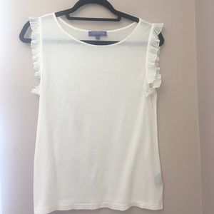 Cream Sleeveless Blouse